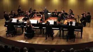 Bach Concerto for 4 Pianos MultipianoTelAviv SoloistsBarak Tal [upl. by Ahseena]