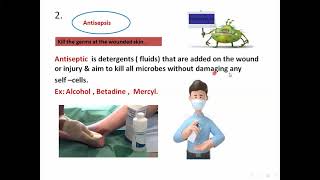 Grade 8 Science AntisepsisAsepsisChemotherapyAntibiotheraphyDuaa El Saadi [upl. by Piggy]