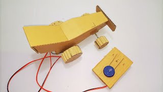 How to make simple car at home with cardboard  TGX DIY [upl. by Filahk837]