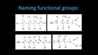 Naming organic compounds  different functional groups [upl. by Jules592]