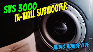 SVS 3000 InWall Subwoofer  SVS accessories at AUDIO ADVICE LIVE [upl. by Israeli227]