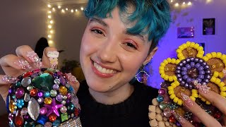 ASMR Tingly Tapping amp Scratching to Help You Sleep 😴 no talking rhinestones amp beads long nails [upl. by Bryana109]