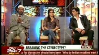 3Dr Zakir Naik Shahrukh Khan Soha Ali Khan on NDTV with Barkha Dutt [upl. by Aicelaf151]