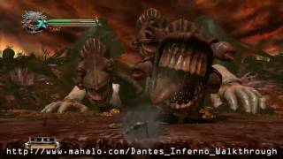 Dantes Inferno Walkthrough  Chapter 3 Cerberus Boss Fight [upl. by Schilit]