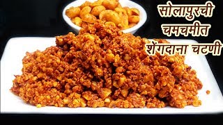 खमंग सोलापुरी शेंगदाणा चटणी  Solapuri Shengdana Chutney  MadhurasRecipe  Ep  355 [upl. by Markson]