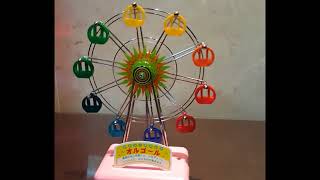 How To Use the Musical Land Rotating Windup Ferris Wheel Music Box Pink 뮤지컬랜드 관람차 오르골 핑크 사용 방법 [upl. by Hardunn432]