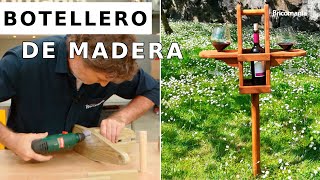 Botellero de madera ¡DIY Original – Tutorial de carpintería con Bricomania [upl. by Nnednarb]