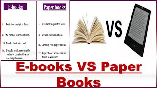 Ebooks vs Paper books10 difference between Ebooks and Paper books [upl. by Redfield]