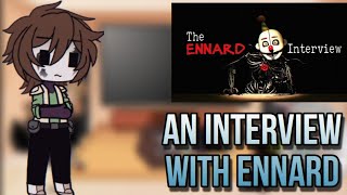 Afton Family Reacts To quotA interview with Ennardquot  Gacha club [upl. by Norac942]