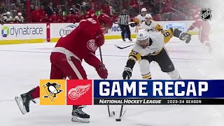 Penguins  Red Wings 926  NHL Highlights 2023 [upl. by Abran]