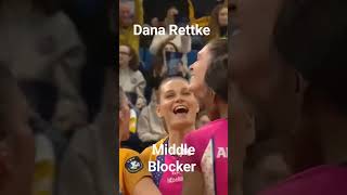 Dana Rettke Huge Block volleyball europeanvolleyball [upl. by Risser941]