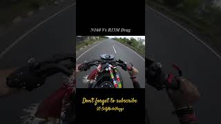 Death machine N160 Vs r15M viralvideo automobile deathnote motovlog n160 [upl. by Anaiad353]