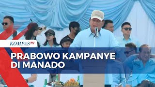 Kampanye di Kampung Halamannya Manado Prabowo Janji Jaga Kekayaan Negeri [upl. by Cawley]