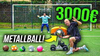 MULTI BÄLLE VS BALLMASCHINE FUßBALL CHALLENGE [upl. by Htyderem382]