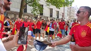 Spanische Fans  München  090724  EM Halbfinale [upl. by Niawat]