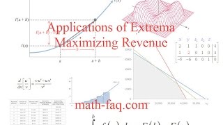 Applications of Extrema  Maximizing Revenue [upl. by Wilber]