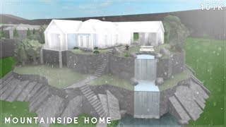 Bloxburg  Mountainside Home Speed Build [upl. by Ettenirt409]