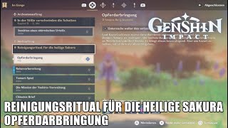 Opferdarbringung  Weltauftrag amp Puzzle Guide  Genshin Impact [upl. by Ducan]