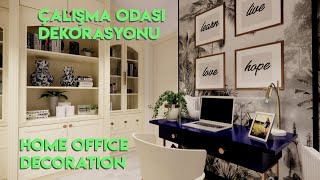 ÇALIŞMA ODASI DEKORASYONU TASARIMI TÜM DETAYLARIYLA Home Ofis Çalışma Odası Yenileme [upl. by Adav]