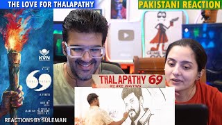 Pakistani Couple Reacts To The Love For Thalapathy  Thalapathy 69 Announcement amp Poster [upl. by Nalda]