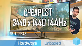 Nixeus NXEDG34S Review An Excellent Value 1440p 144Hz Ultrawide [upl. by Yetta]