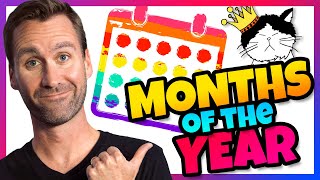 🗓️ Months of the Year Song  Mooseclumps  Kids Learning Songs and Brain Breaks [upl. by Emarej140]