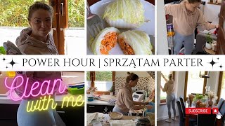 NEW🌸 POWER HOUR  CLEAN WITH ME  SPRZĄTAM PARTER W GODZINĘ  MOTYWACJA DO SPRZĄTANIA  KAWANAJPIERW [upl. by Aihpledalihp]