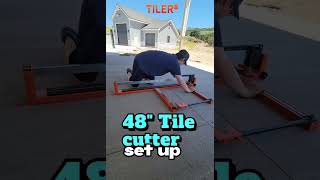 Experience the precision and efficiency of TILER tile cutter T2 48 inch [upl. by Itsa]