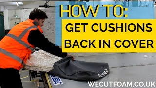 TOP TRICK How To Get Large Cushions Back In Their Covers ideal for sofa cushions [upl. by Delia]