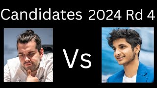 Candidates 2024 round 4  Nepomniachtchi Vs Vidit Chess Match [upl. by Bolme]