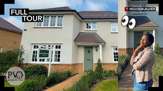 Touring a SPACIOUS 4 Bed New Build  FULL Property House Tour UK  Redrow Homes The Shaftesbury [upl. by Tiebold798]