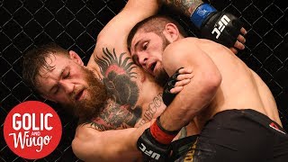 Conor McGregorKhabib UFC 229 brawl footage will be used to sell rematch  Golic amp Wingo [upl. by Gyatt801]