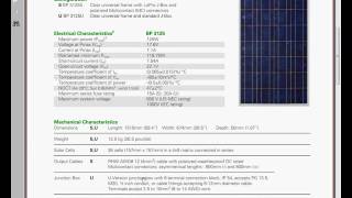 Panneau PhotoVoltaique BP SOLAR 3125 [upl. by Esidnak]