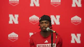 Nebraska RB Rahmir Johnson Minnesota postgame [upl. by Sinnoda]