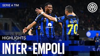 DIMARCO  SANCHEZ  3 POINTS 🔥  INTER 20 EMPOLI  HIGHLIGHTS  SERIE A 2324 ⚫🔵🇬🇧 [upl. by Felita]