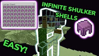 EASIEST 121 SHULKER FARM TUTORIAL in Minecraft Bedrock MCPEXboxPSSwitchPC [upl. by Hyman838]