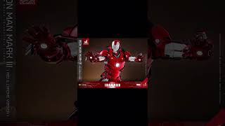 Hot toys Iron Man 16th scale Iron Man Mark III Red amp Chrome Version Collectible Figure Hot Toys Exc [upl. by Acinej]