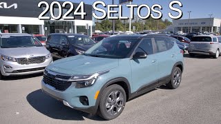 New Pluton Blue 2024 Kia Seltos S at Parkside Kia [upl. by Freeborn]