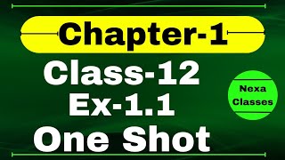 One Shot Ex 11 Class 12 Math  Relation amp Function  One Shot Ex 11 Class 12 Math  One Shot [upl. by Sonny]