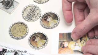 How to Prepare Images in Pendants for Resin Using Mod Podge [upl. by Arahahs654]