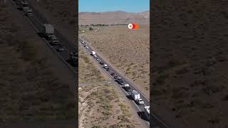 Burning Man Huge traffic jam after rainsoaked festival [upl. by Pack]