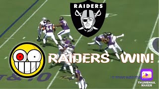 Raiders Beat Ravens 2024 [upl. by Arrek39]