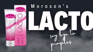 Pimples වලට විසදුම  Morison Lacto Cream ❤️ [upl. by Gridley]