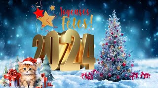 BONNE ANNÉE 2024 ღ MEILLEURS VOEUX 2024 ღ CARTE DE VOEUX ORIGINALE 2024 ✨ [upl. by Eglanteen]