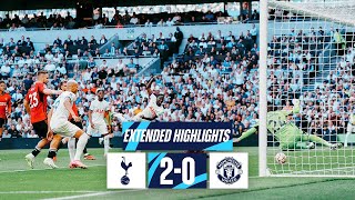 TOTTENHAM HOTSPUR 20 MANCHESTER UNITED  PREMIER LEAGUE EXTENDED HIGHLIGHTS [upl. by Ainyt]