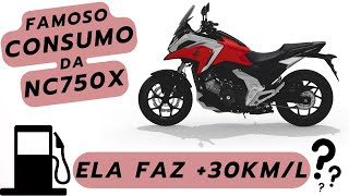 CONSUMO DA NC 750X SERÃ QUE ELA FAZ ESSES MÃGICOS MAIS DE 30KML [upl. by Arevle]