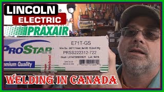 BEST FLUX CORE WELDING WIRE  LINCOLN 211MP INNERSHIELD vs PRAXAIR PROSTAR  WELDING IN CANADA [upl. by Rabi]