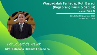 Ibadah Online Gereja Pantekosta di Indonesia  12 November 2023  GPdI Ketapang [upl. by Terrye]