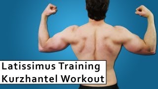 Rückentraining mit Kurzhanteln  Latissimus Trainingsplan [upl. by Gamal]