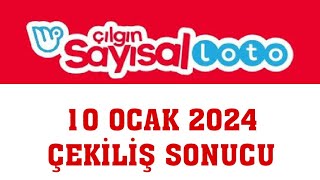 Çılgın Sayısal Loto Çekiliş Sonuçları 10 Ocak 2024 [upl. by Neville]